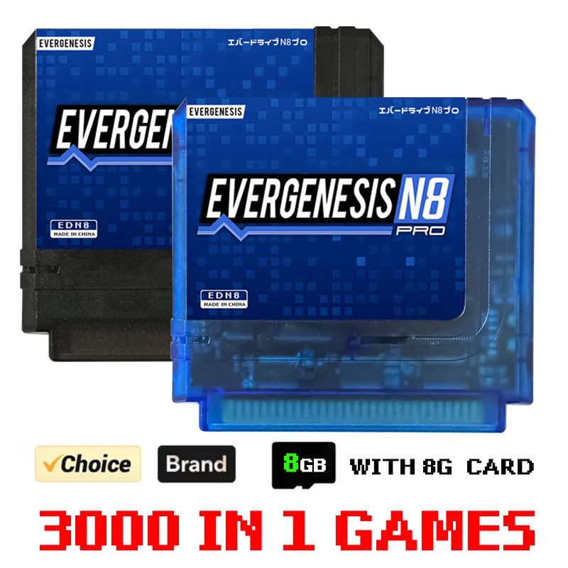 Retro Gaming Station - 3000 in 1ゲームカード ED N8 Proゲームカートリッジ