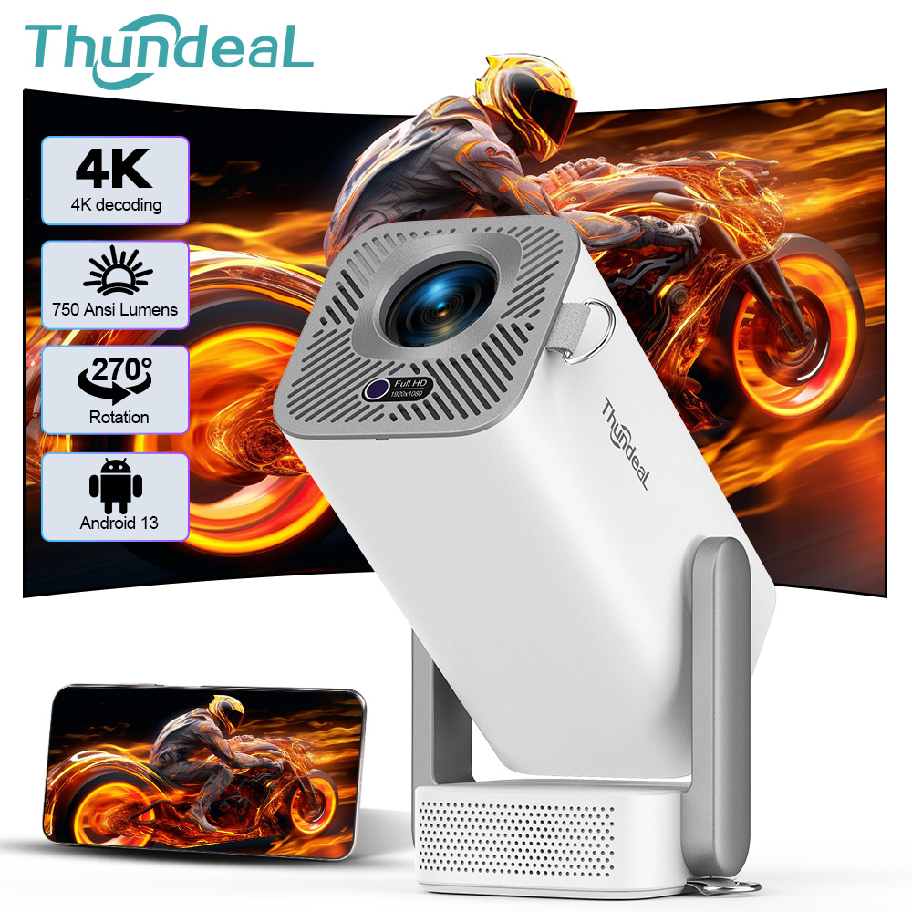 Retro Gaming Projector - ThundeaL 4K Android フルHDプロジェクター TD80Pro ミニビームプロジェクター