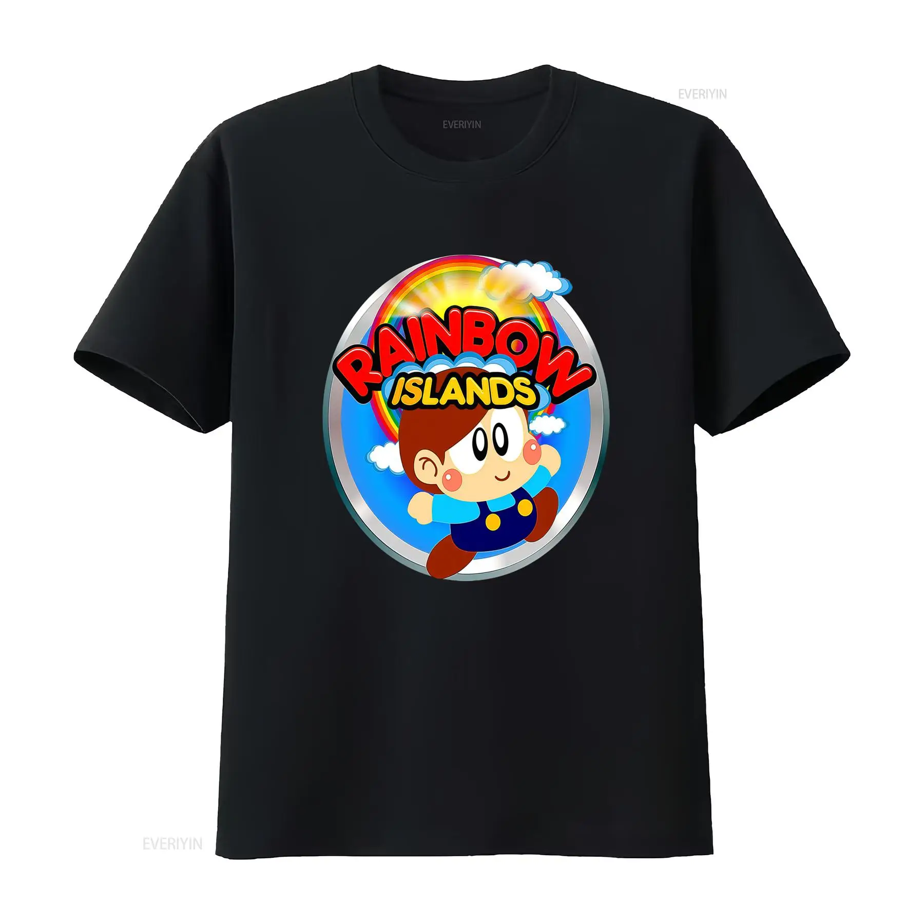 Retro Gaming Events - レインボー諸島ビデオゲーム T シャツ レトロ アーケード ロゴ