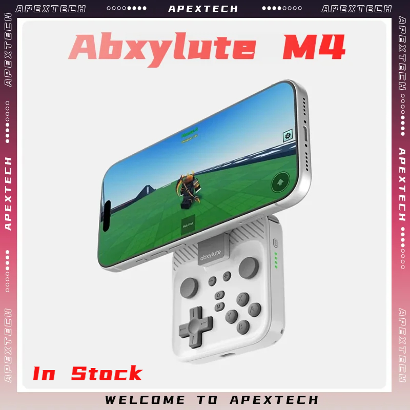 Retro Gaming On - Abxylute M4 磁気式スマホゲームパッド - IOS、Android、Switch、PC、クラウドゲーム、レトロエミュレーション対応のスナップオン式ポータブルコントローラー