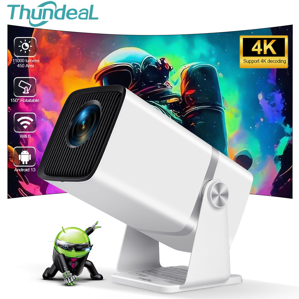 Retro Gaming Projector - ThundeaL 4KフルHDプロジェクター FHD TD80W Android WiFi