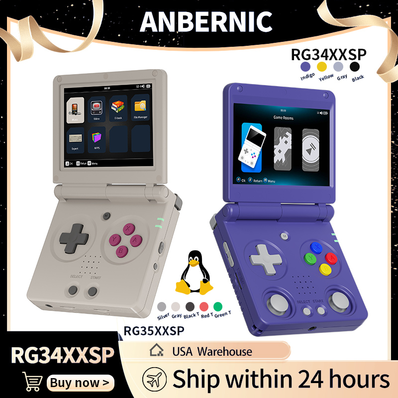 Anbernic RG34XXSP RG35XXSP フリッ - Retro Gaming Handheld Console のレビューと価格