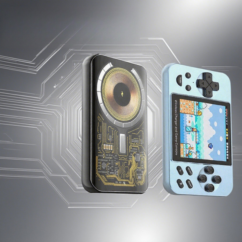 新型L9携帯ゲーム機 磁気ワイヤレス充電パワーバンク内蔵 6 - Retro Gaming Handheld Console のレビューと価格