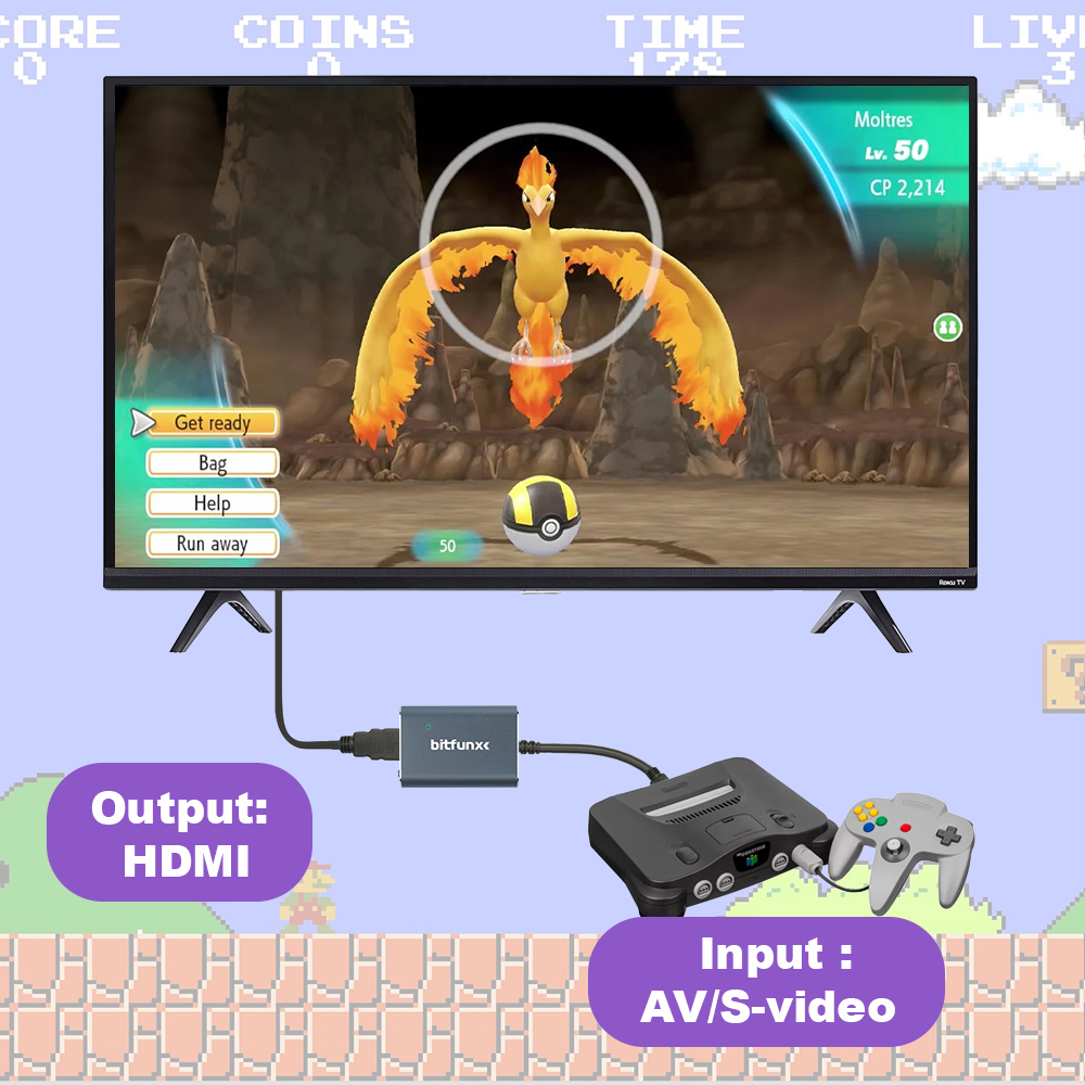 Bitfunx 720P Svideo/AV to HDMI - Retro Gaming On のレビューと価格