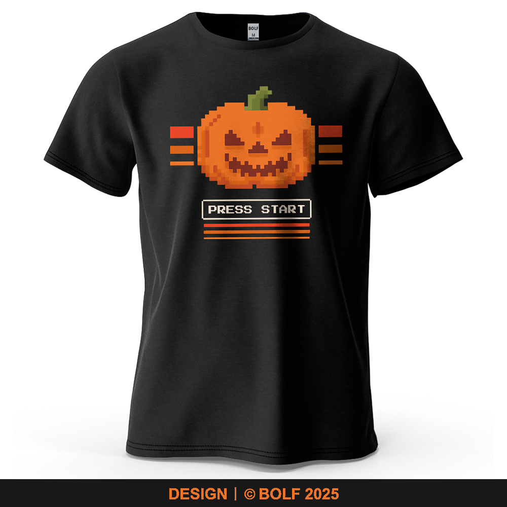 ハロウィンカボチャプリントメンズ Tシャツ綿 100% オー - Retro Gaming Events のレビューと価格