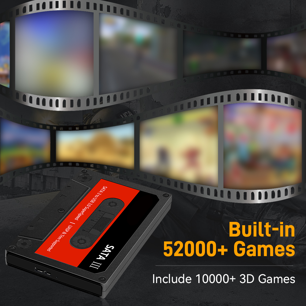 Batocera-エミュレーター,52000の組み込みレトロ - Retro Gaming Hdd のレビューと価格