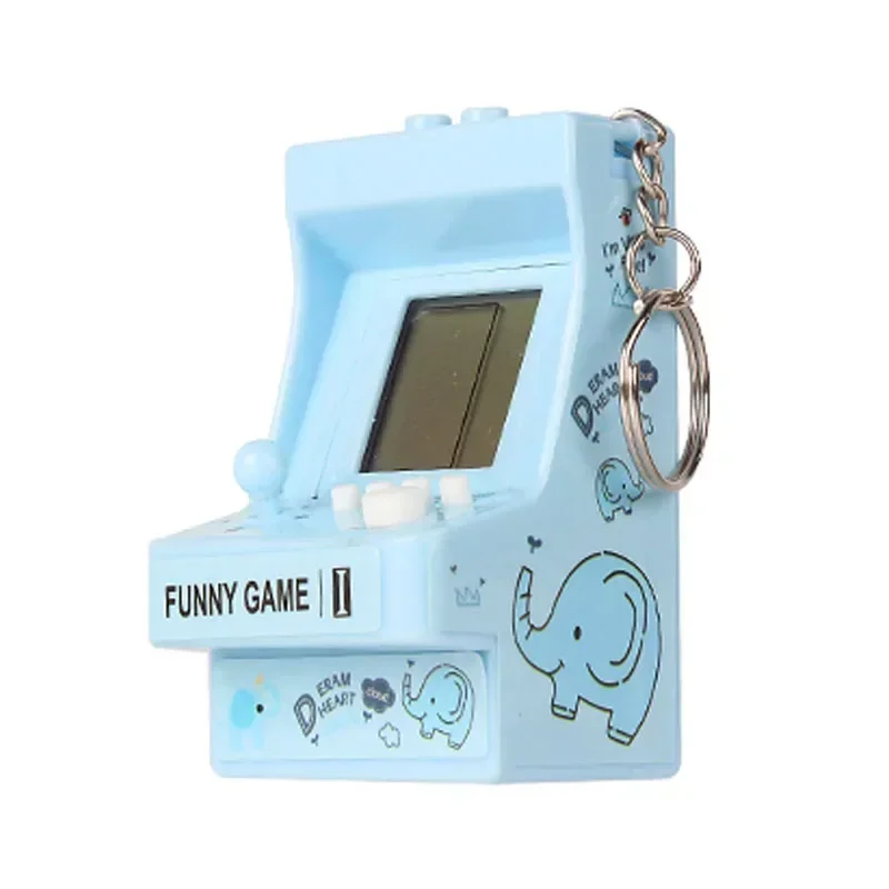 子供のためのミニポケット電子ハンドヘルドコンソール,ポータブ - Retro Gaming Keychain のレビューと価格