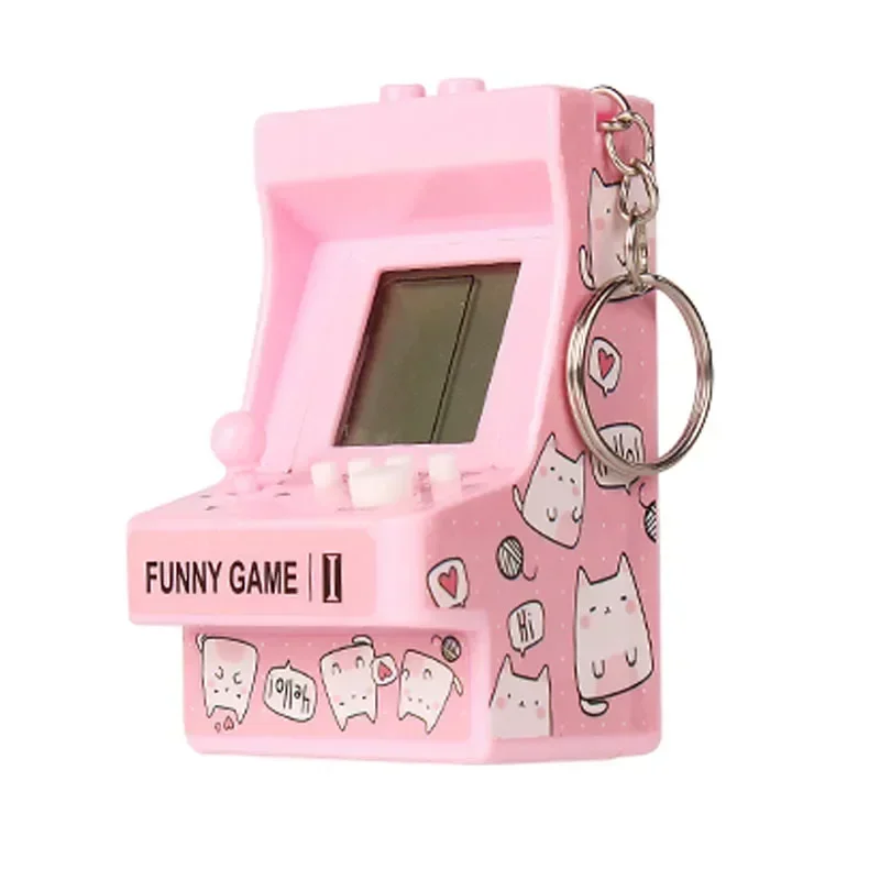 子供のためのミニポケット電子ハンドヘルドコンソール,ポータブ - Retro Gaming Keychain のレビューと価格