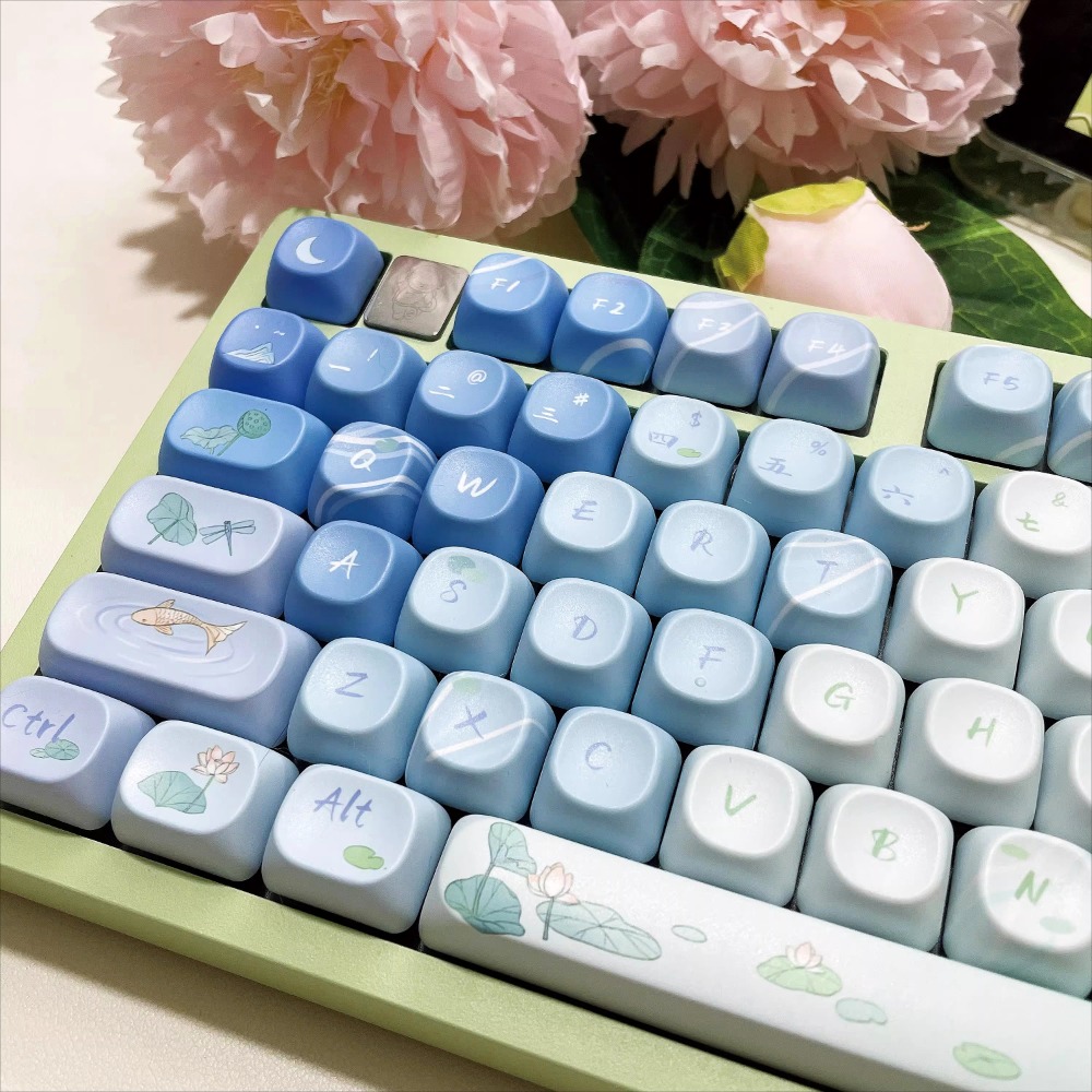 レトロヴィンテージPBTシャインスルーキーキャップ、ラウンド - Retro Gaming Keycaps のレビューと価格