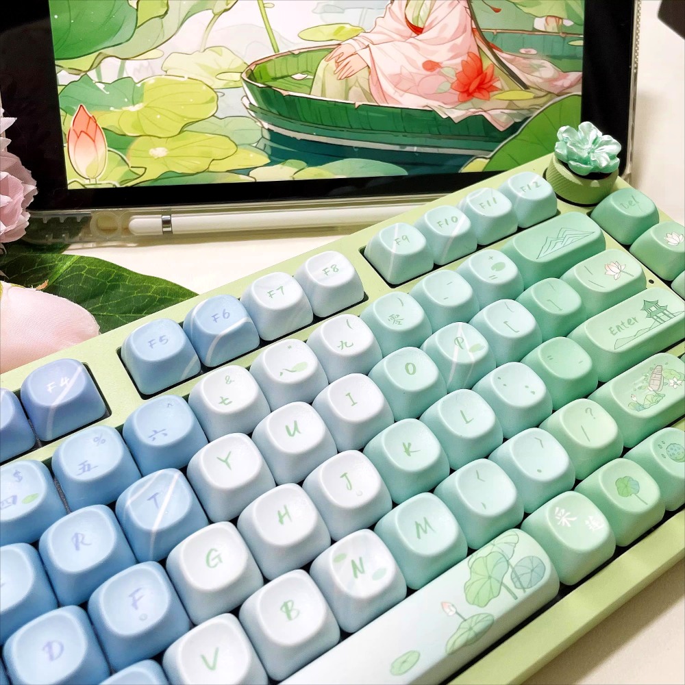 レトロヴィンテージPBTシャインスルーキーキャップ、ラウンド - Retro Gaming Keycaps のレビューと価格