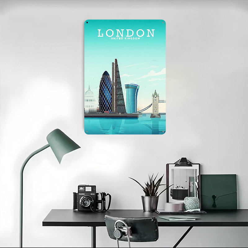 ロンドン旅行メタルポスターカスタムウォールアートレトロヴィン - Retro Gaming London のレビューと価格