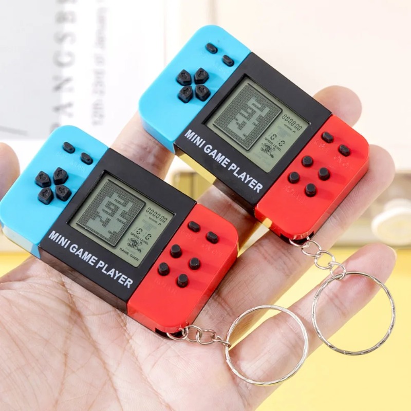 レトロクラシックテトリスゲームハンドヘルド電子ゲームコンソー - Retro Gaming Keychain のレビューと価格