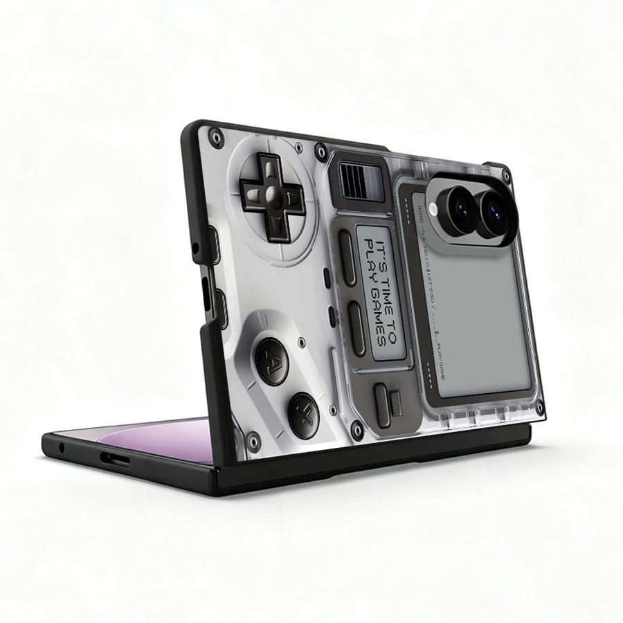 高級電話カバーケース Samsung Galaxy ZFol - Retro Gaming On のレビューと価格