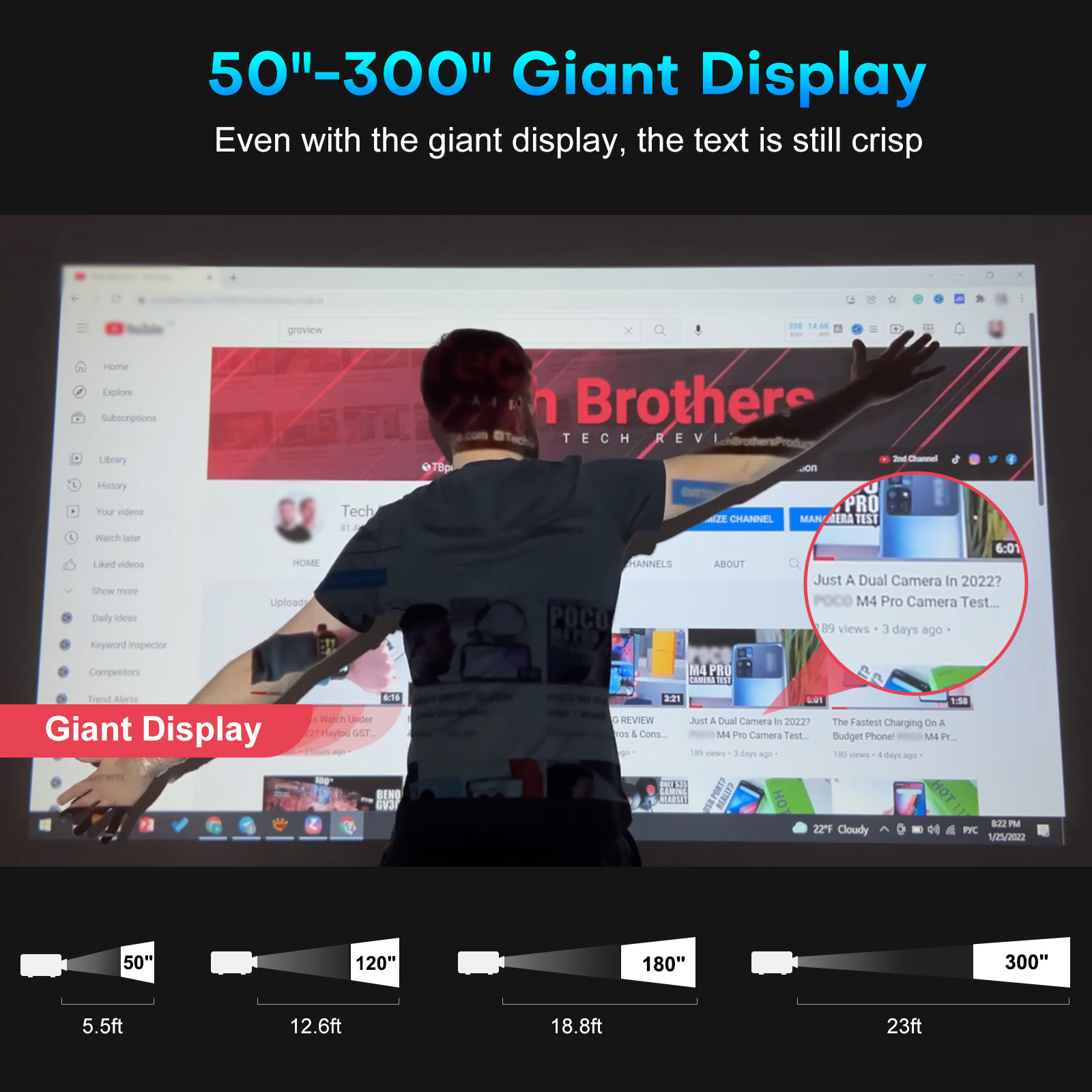 Groview-Wi-FiとBluetoothを備えたプロジ - Retro Gaming Projector のレビューと価格