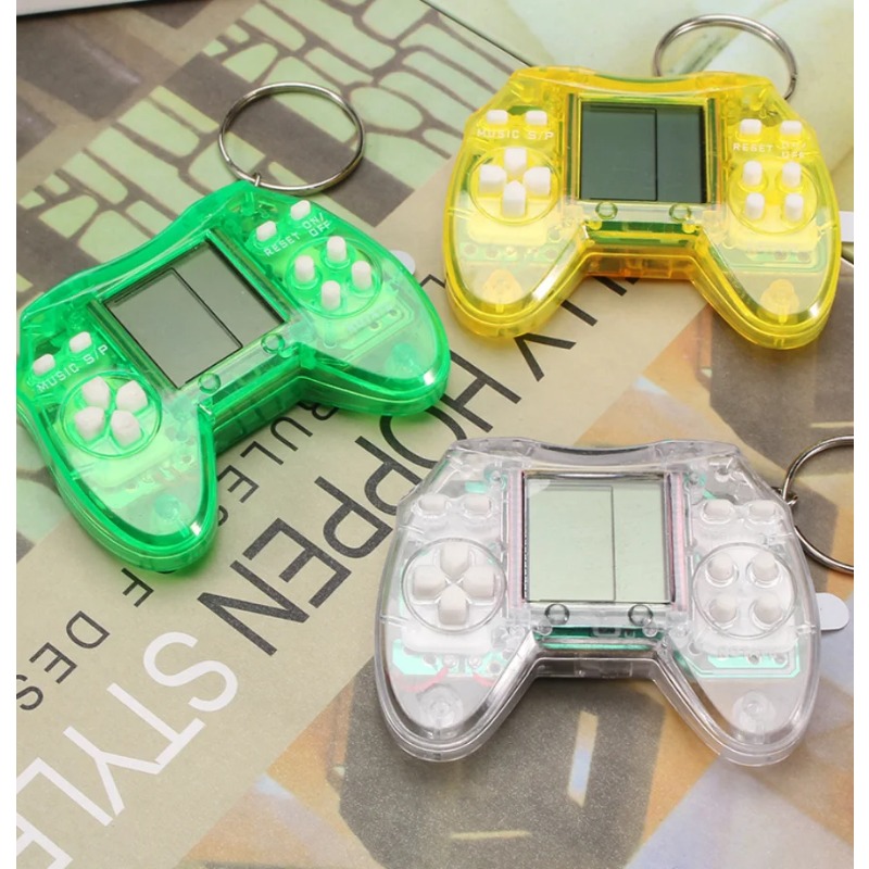 特別な透明なゲームパッド型ミニゲームキーホルダークラシックレ - Retro Gaming Keychain のレビューと価格
