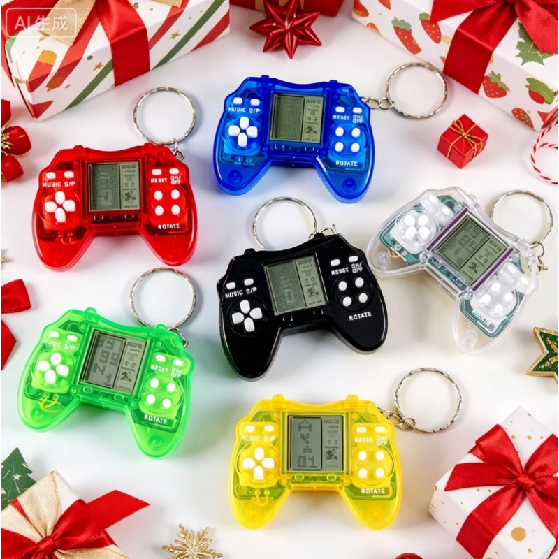 特別な透明なゲームパッド型ミニゲームキーホルダークラシックレ - Retro Gaming Keychain のレビューと価格