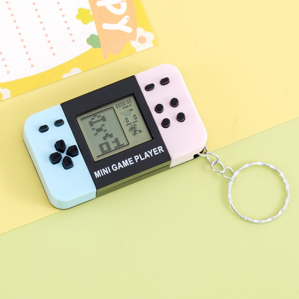 クラシックテトリスハンドヘルドゲームコンソールキーホルダーレ - Retro Gaming Keychain のレビューと価格