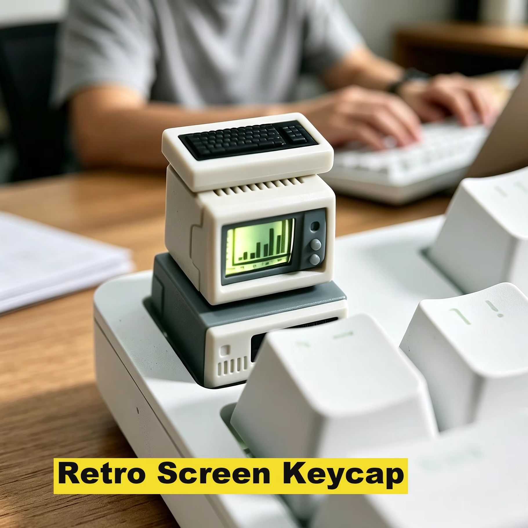 バックライト付きレトロコンピューターキーキャップ、カスタムコ - Retro Gaming Keycaps のレビューと価格