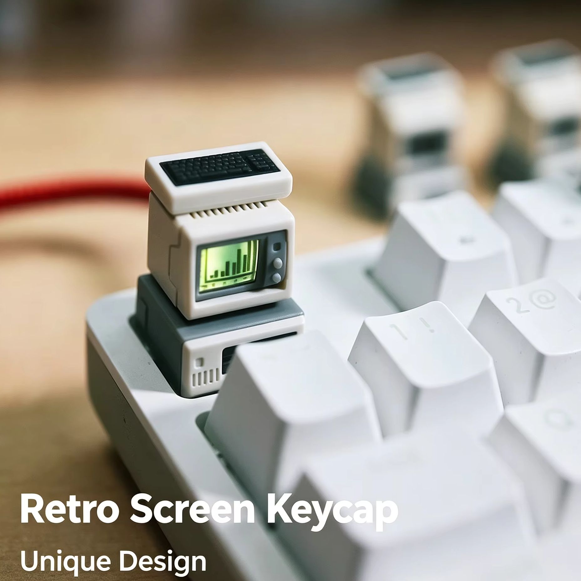 バックライト付きレトロコンピューターキーキャップ、カスタムコ - Retro Gaming Keycaps のレビューと価格