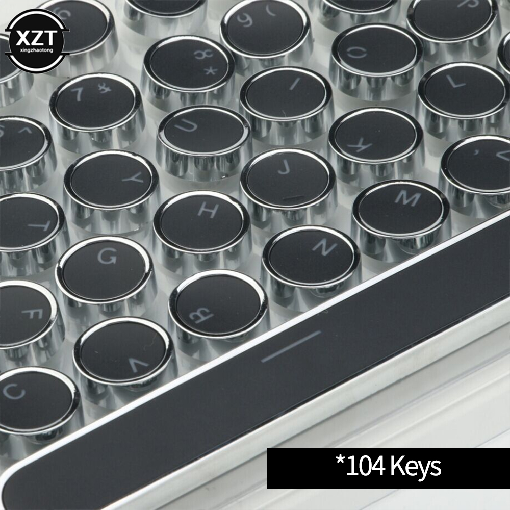 ラウンドメカニカルキーキャップ交換用 104 キー人間工学に - Retro Gaming Keycaps のレビューと価格