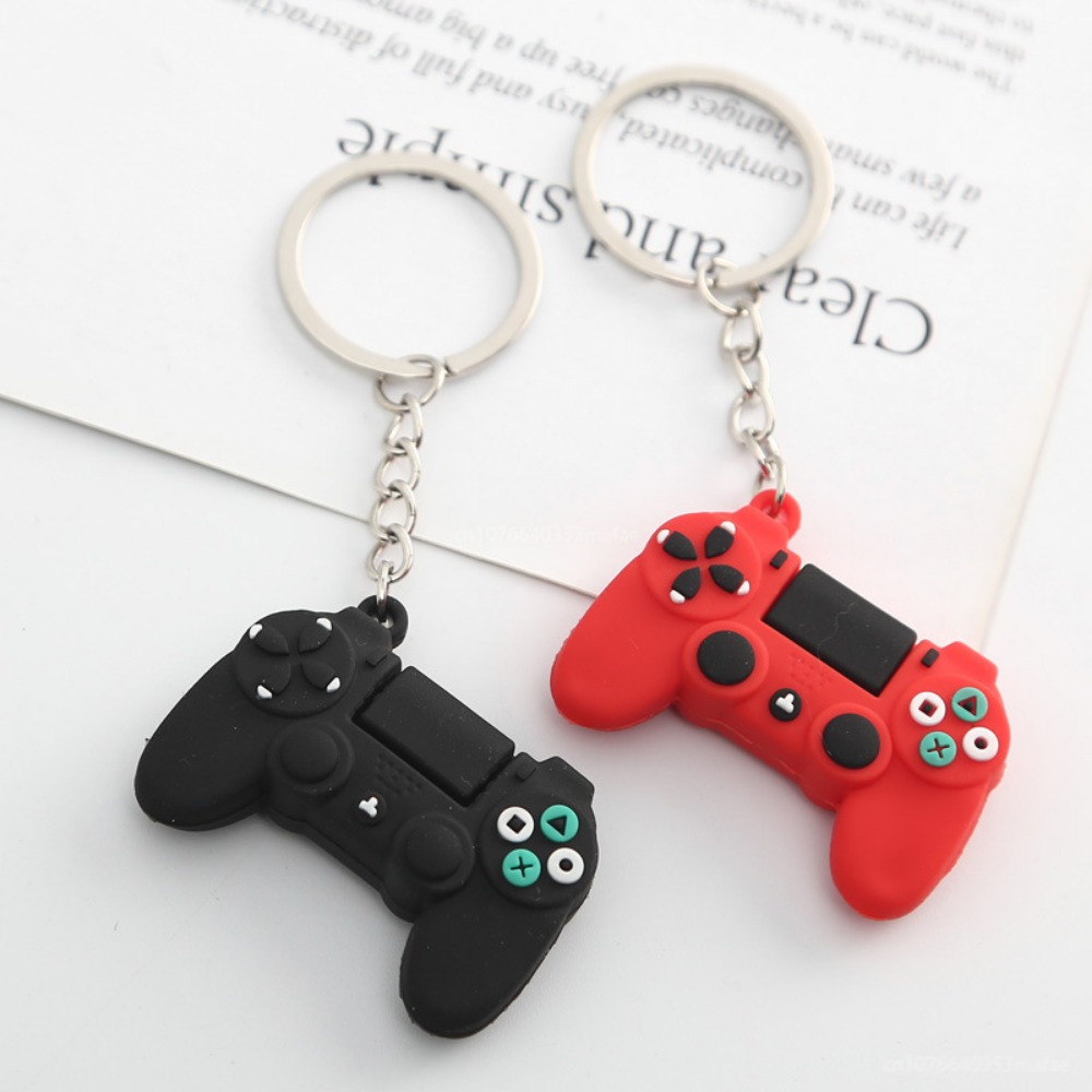 ビデオゲームハンドルキーリング男性用ミニジョイスティックモデ - Retro Gaming Keychain のレビューと価格
