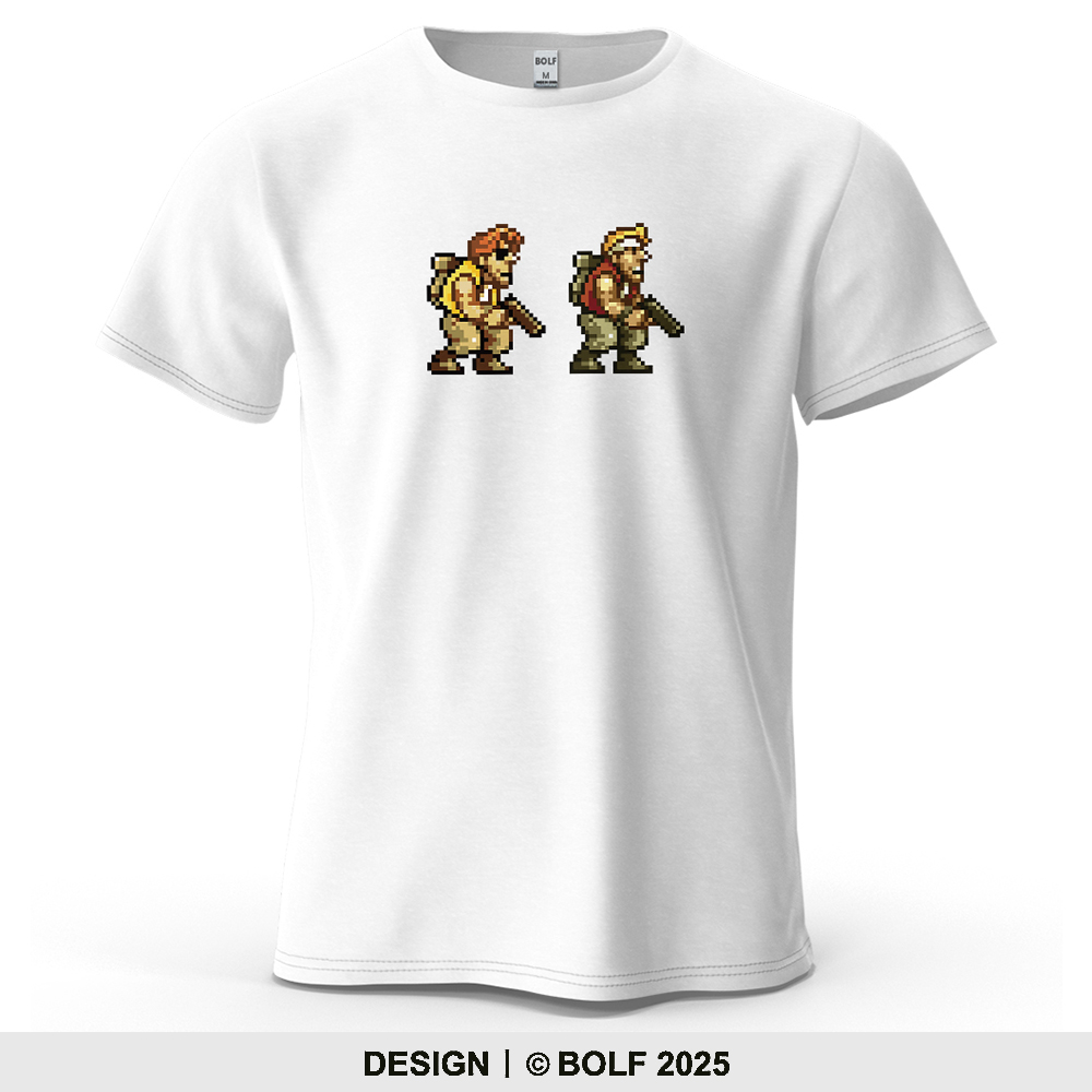 ピクセルキャラクターゲームテーマプリントメンズTシャツ綿10 - Retro Gaming Events のレビューと価格