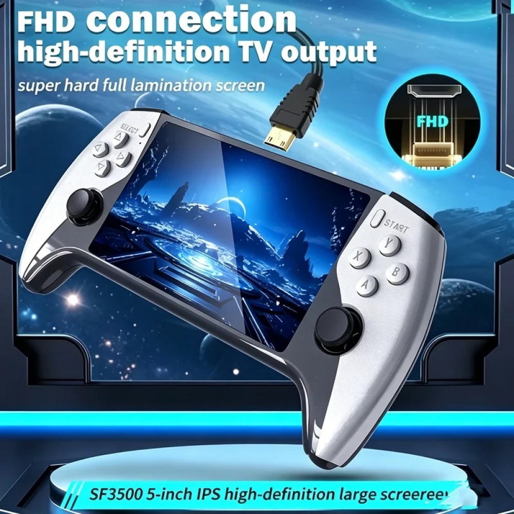 SF3500 5 インチハンドヘルドゲームコンソール PS1 - Retro Gaming Handheld Console のレビューと価格